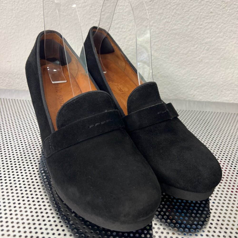 Gentle Souls Up at Dawn Womens Black Wedge Loafers‎ Loafers Size 9M - Picture 2 of 9